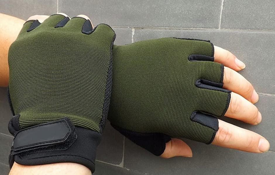 Anti-Slip Breathable Bike Sports Gym & Fitness Gloves(Green)