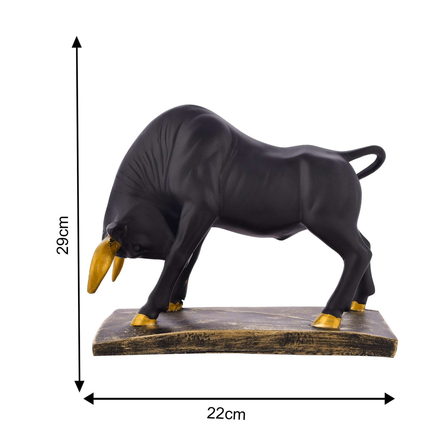 Antique Geometric Bull Sculpture | Unique Art Piece for Home Decor